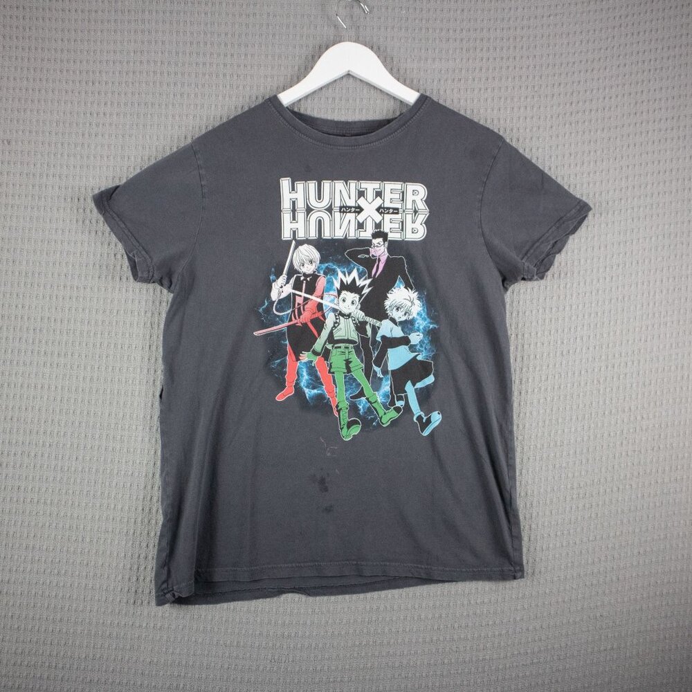 Hunter x Hunter Graphic Tee Thrashed Grey